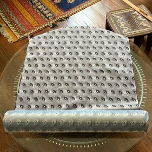 Vintage 1960s geometric pattern necktie fabric yardage